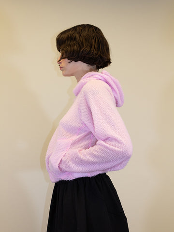 Gnuhr Shag Hoodie, Party Pink