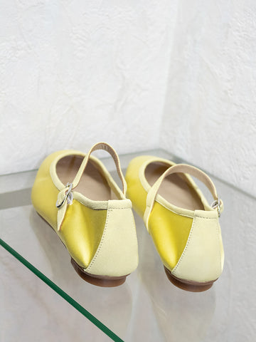 Hai x Reqins Honoree Mary Janes, Light Yellow