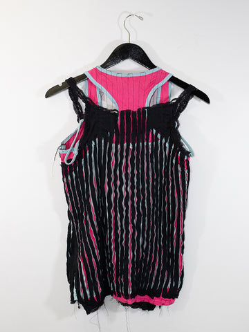 JRAT 3T Tank, Hot Pink/Blue/Black