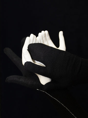 MM6 Maison Margiela Tabi Gloves, Black