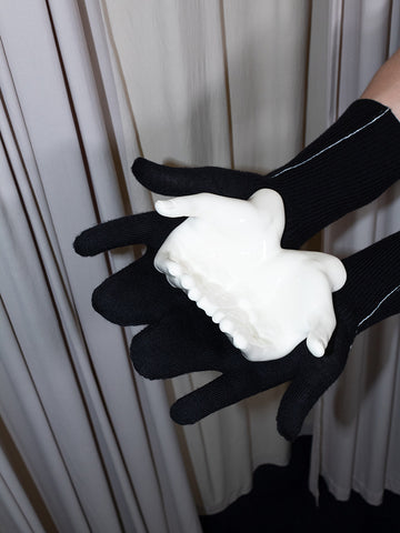 MM6 Maison Margiela Tabi Gloves, Black