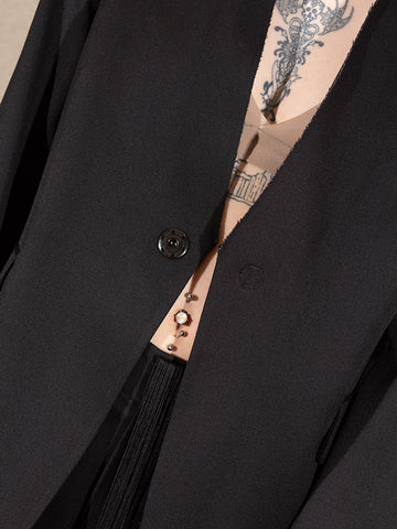 Maison Margiela MM6 Collarless Blazer