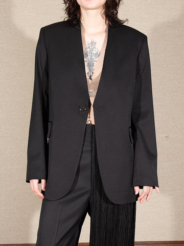 Maison Margiela MM6 Collarless Blazer