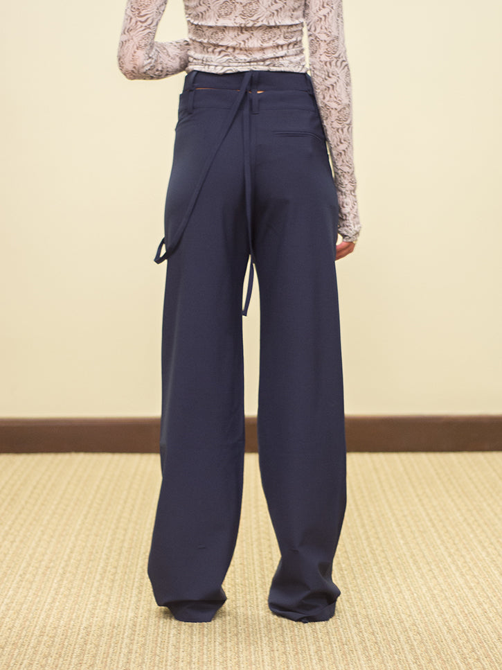 Ottolinger - Double Waistband Suit Trousers Night Blue – WDLT117