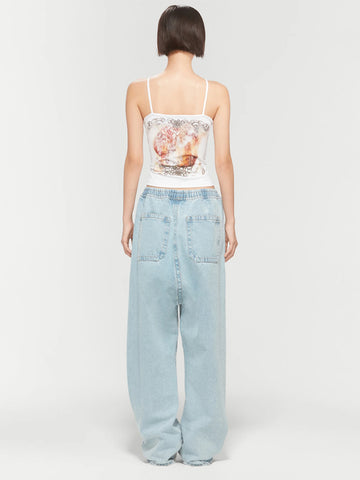 Y/Project Pinched Logo Souffle Jeans